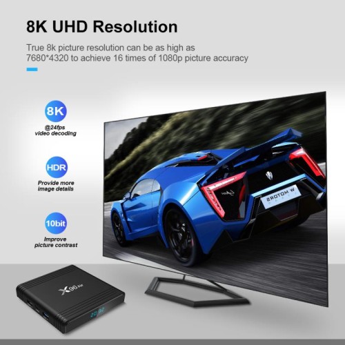 Android TV приставка Amlogic TV BOX X96 Air |S905X3, 2GB RAM, 16GB ROM| black