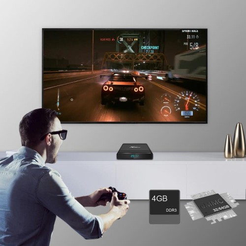 Android TV приставка Amlogic TV BOX X96 Air |S905X3, 2GB RAM, 16GB ROM| black