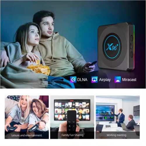 Android TV приставка Amlogic TV BOX X96x4 Air |S905X4, 4GB RAM, 32GB ROM| black