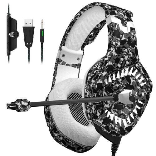Навушники ONIKUMA Gaming with LED K1 Pro Camouflage-Grey