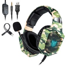 Навушники ONIKUMA Gaming with LED K8 Camouflage-Green