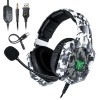 Навушники ONIKUMA Gaming with LED K8 Camouflage-Green