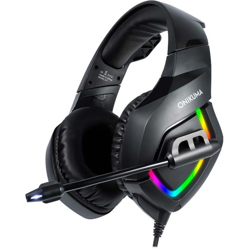 Навушники ONIKUMA Gaming with LED K1-B black
