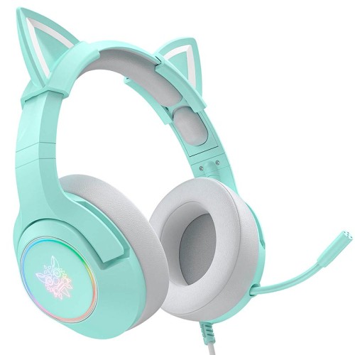 Навушники ONIKUMA Gaming CAT with LED K9 |3.5mm| pink