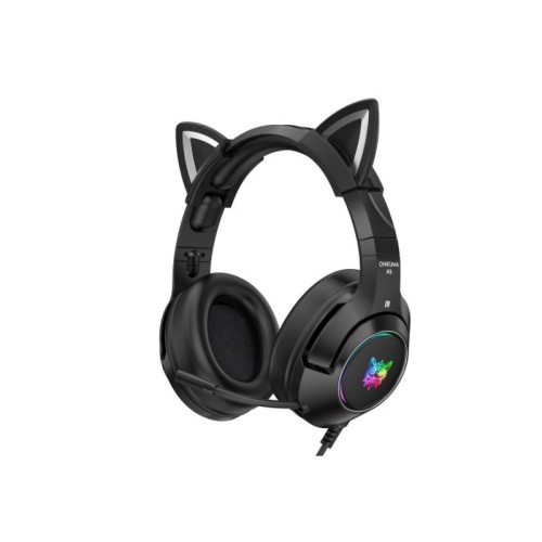 Навушники ONIKUMA Gaming CAT with LED K9 |3.5mm| pink