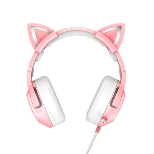 Навушники ONIKUMA Gaming CAT with LED K9 7.1 pink