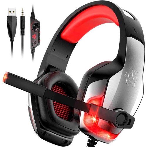 Навушники Hunterspider Gaming with LED V4 silver