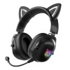 Навушники ONIKUMA Bluetooth Gaming CAT with LED B100 (B20) |BT5.0, 15-22h| pink