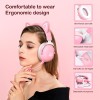 Навушники ONIKUMA Bluetooth Gaming CAT with LED B100 (B20) |BT5.0, 15-22h| pink