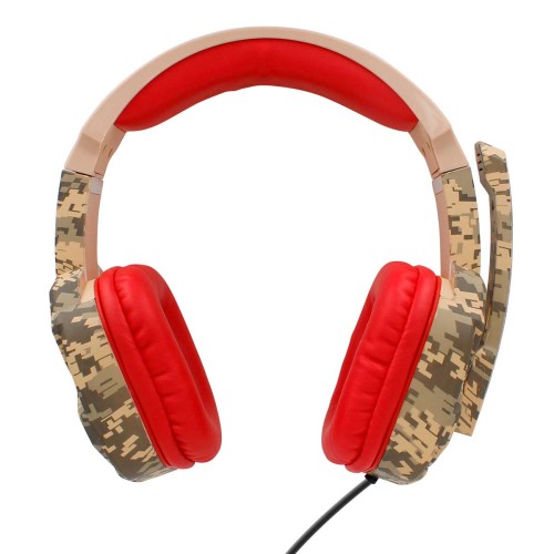Навушники iPega Gaming PG-R005 |3.5mm, Noice Reduction| Comouflage-Red