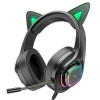 Навушники HOCO Cute cat luminous cat ear gaming headphones W107 elf