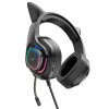 Навушники HOCO Cute cat luminous cat ear gaming headphones W107 elf