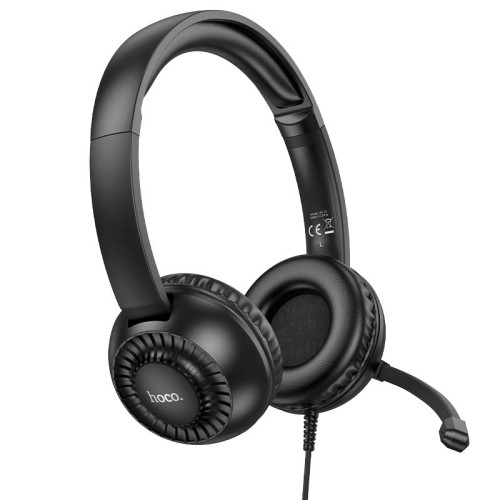 Навушники HOCO Pure headphones W112 |Omnidirectional microphone| black