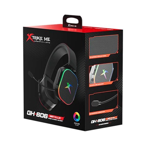 Навушники XTRIKE ME wired headset GH-606 |3.5mm*1+USB, RGB| black