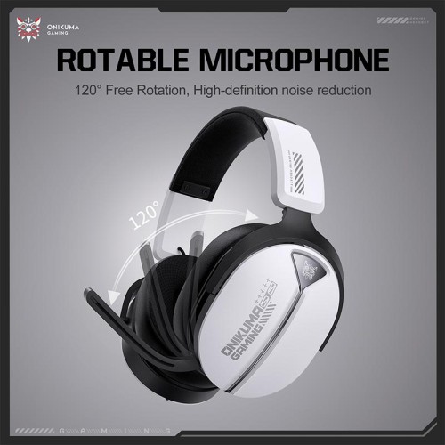 Навушники Onikuma Tri Mode  headphones GT887 |BT5.4/2.4G/Type-C, 20/60H| black