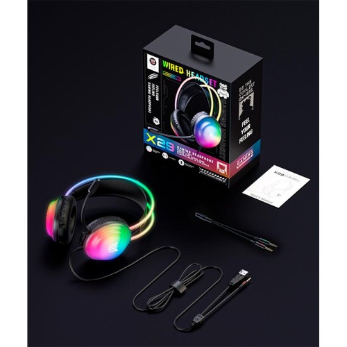 Навушники Onikuma wired gaming headphones X29 |3.5mm+USB, RGB| black