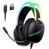 Навушники Onikuma wired gaming headphones X33 |Type-C/USB, RGB| black