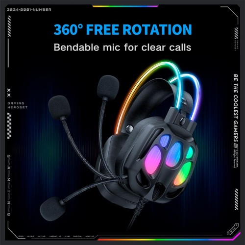Навушники Onikuma wired gaming headphones X89 |3.5mm+USB, RGB| black