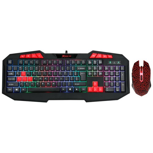 Набір Gaming Combo 2-in1 XTRIKE Keyboard+MouseME MK-503 (UA/ru/ENG розгортка) black