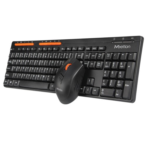 Набір Combo MEETION 2in1 Keyboard/Mouse Wireless 2.4G MT-4100 |Eng/ru розгортка| black