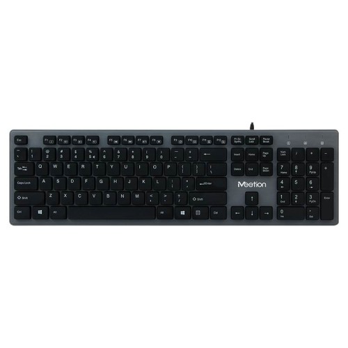 Клавіатура Meetion USB Standard Chocolate Ultrathin Keyboard K841 |Ukr/ru/EN розгортка| black