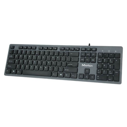Клавіатура Meetion USB Standard Chocolate Ultrathin Keyboard K841 |Ukr/ru/EN розгортка| black