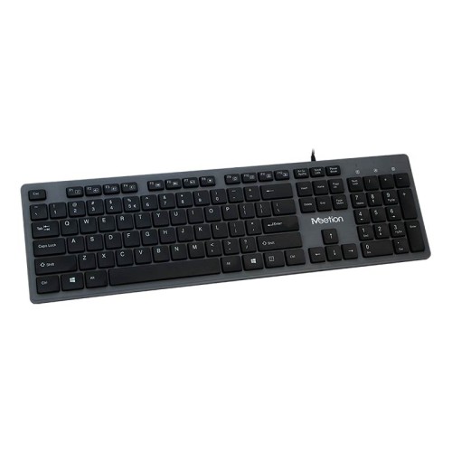 Клавіатура Meetion USB Standard Chocolate Ultrathin Keyboard K841 |Ukr/ru/EN розгортка| black