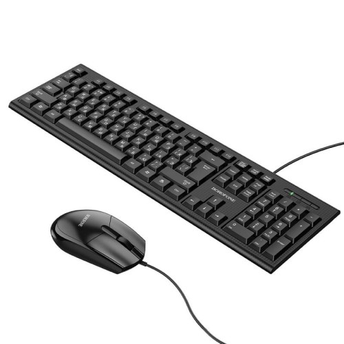 Набір office Combo BOROFONE Business keyboard and mouse set BG6 (Keyboard RU/ENG розгортка/Mouse) black