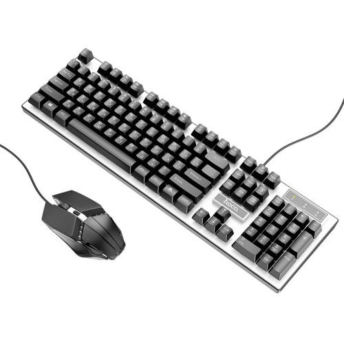 Набір Combo HOCO Luminous gaming keyboard and mouse set GM18 |Eng/ru розгортка| black