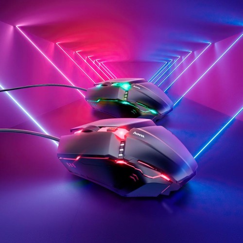 Набір Combo HOCO Luminous gaming keyboard and mouse set GM18 |Eng/ru розгортка| black