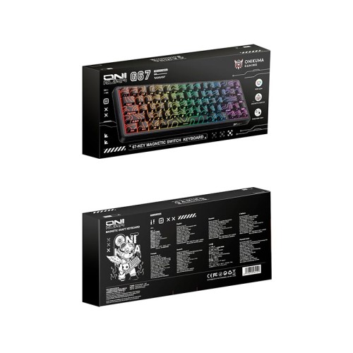 Клавіатура Onikuma USB With ARGB Wired Mechanical Keyboard 67 Keys G67 |ENG Layouts| black