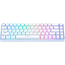 Клавіатура XTRIKE ME Tri-mode mechanical wireless keyboard GK-995W WH |68 Keys, BT/2.4G/Type-C, RGB, EN Layout| white