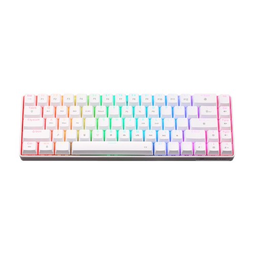Клавіатура XTRIKE ME Tri-mode mechanical wireless keyboard GK-995W WH |68 Keys, BT/2.4G/Type-C, RGB, EN Layout| white