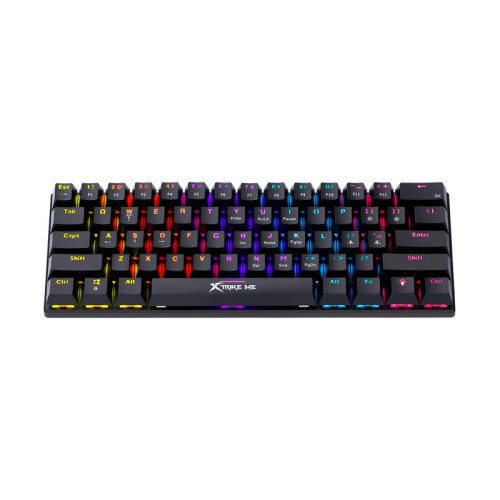 Ігрова клавіатура XTRIKE ME mechanical wired keyboard GK-916 ENG Layots |61keys, Red Switch| black