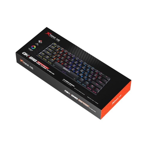 Ігрова клавіатура XTRIKE ME mechanical wired keyboard GK-916 ENG Layots |61keys, Red Switch| black