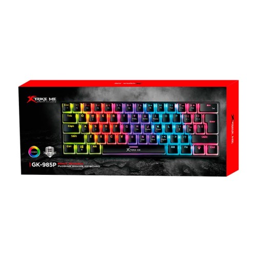 Ігрова клавіатура XTRIKE ME mechanical keyboard GK-985P  ENG Layots |61keys, 21 keys anti-ghosting| black