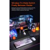 Ігрова клавіатура Meetion Tri-Mode RGB Backlit Mechanical Keyboard MK14 |BT5.0/2.4G/Wired| (Укр/рос/Англ розгортка) black