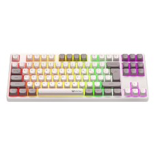 Ігрова клавіатура Meetion Tri-Mode RGB Backlit Mechanical Keyboard MK14 |BT5.0/2.4G/Wired| (Укр/рос/Англ розгортка) white