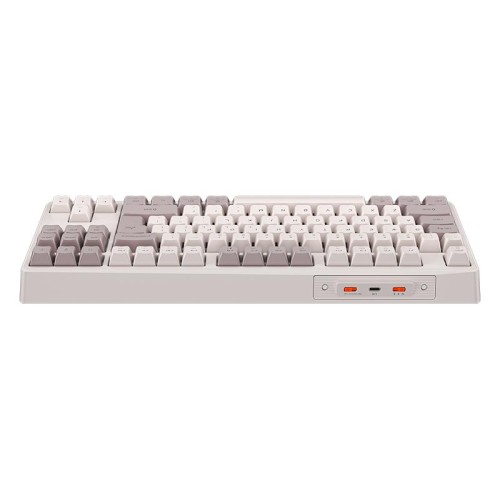 Ігрова клавіатура Meetion Tri-Mode RGB Backlit Mechanical Keyboard MK14 |BT5.0/2.4G/Wired| (Укр/рос/Англ розгортка) white