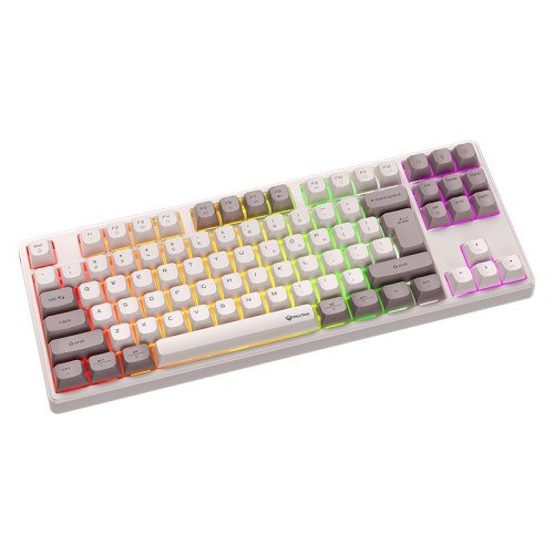 Ігрова клавіатура Meetion Tri-Mode RGB Backlit Mechanical Keyboard MK14 |BT5.0/2.4G/Wired| (Укр/рос/Англ розгортка) white