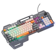Клавіатура HOCO Wired metal cover gaming keyboard DI98 |RGB, 104 Keys| (UA/ru/EN розгортка) black