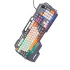Клавіатура HOCO Wired metal cover gaming keyboard DI98 |RGB, 104 Keys| (UA/ru/EN розгортка) black