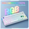 Клавіатура Onikuma Tri Mode Mechanical RGB gaming keyboard 81 Keys MT706 |2.4G/BT/Type-C, ENG Layout white