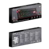 Клавіатура Onikuma Tri Mode Mechanical RGB gaming keyboard 81 Keys MT706 |2.4G/BT/Type-C, ENG Layout white