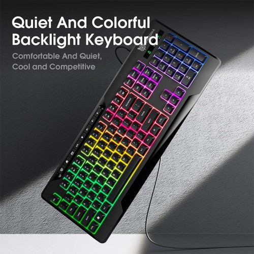 Клавіатура Onikuma wired gaming RGB keyboard 104 Keys G32 |ENG Layouts| black