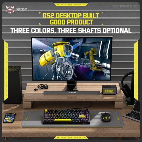 Клавіатура Onikuma Type-C With RGB Wired Mechanical Keyboard 82 Keys G52 |ENG Layouts| black