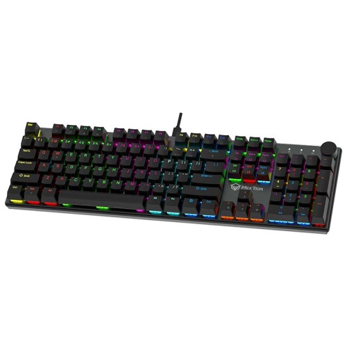 Ігрова клавіатура MEETION Wired Mechanical keyboard red switch MK009Pro (ukrainian version) black