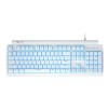 Клавіатура Meetion USB Wired mechanical gaming keyboard blue switch MK600MX (ukrainian version) |105 keys| white