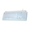 Клавіатура Meetion USB Wired mechanical gaming keyboard blue switch MK600MX (ukrainian version) |105 keys| white