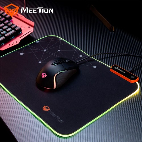 Килим для миші MeeTion Backlit Gaming Mouse Pad RGB MT-PD120 black